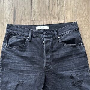 Hudson x Brandon Williams Men's Black Distressed Jeans Waist 32